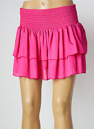 Fustă scurtă roz LARA-ETHNICS femeie
