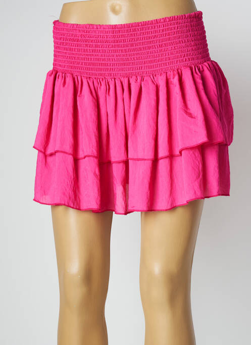 Fustă scurtă roz LARA-ETHNICS femeie
