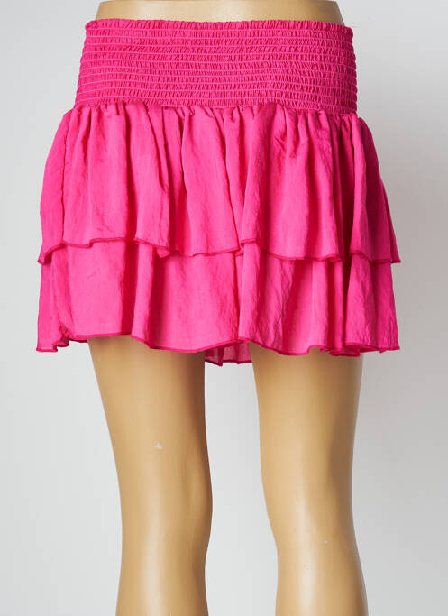 Fustă scurtă roz LARA-ETHNICS femeie