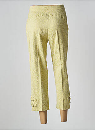 Pantalon 7/8 talie înaltă talie înaltă verde CHRISTINE LAURE femeie