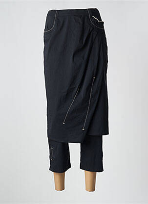 Pantalon trei sferturi negru CHRISTINE LAURE femeie