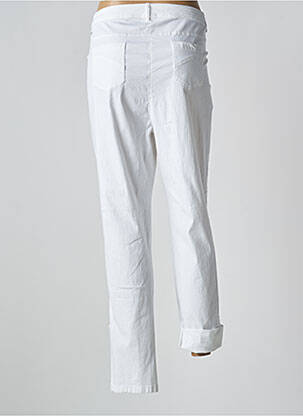 Pantalon slim talie elastică mărime normală alb AGATHE & LOUISE femeie