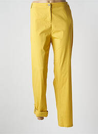 Pantalon slim talie elastică mărime normală galben AGATHE & LOUISE femeie