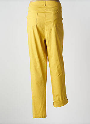 Pantalon slim talie elastică mărime normală galben AGATHE & LOUISE femeie