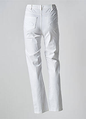 Pantalon slim talie înaltă talie înaltă alb KARTING femeie