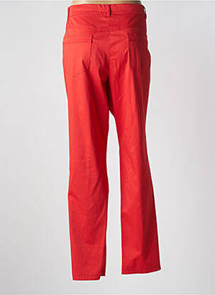 Pantalon slim țesătură poplin mărime normală roșu CONCEPT K femeie