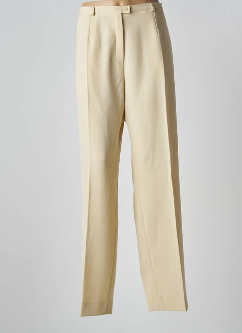 Pantalon drept bej CLAUDE BAUER femeie