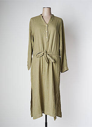 Rochie lungă mâneci lungi mâneci lungi verde JOON femeie
