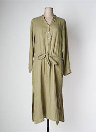 Rochie lungă mâneci lungi mâneci lungi verde JOON femme
