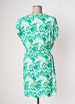 Rochie scurtă mâneci scurte mâneci scurte verde GOA femeie