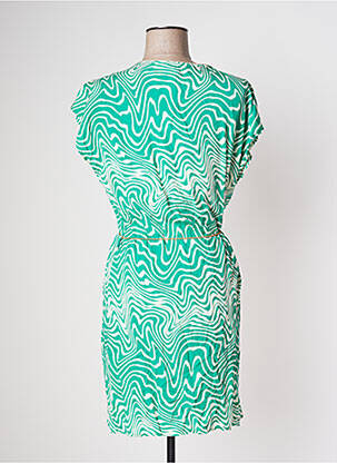 Rochie scurtă mâneci scurte mâneci scurte verde GOA femeie