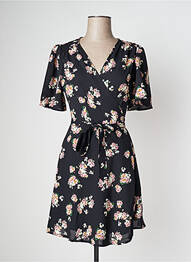 Rochie midi imprimeu floral mâneci scurte negru THE GOOD FAMILY femeie