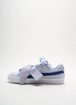 Adidași material neted toc plat până la 3 cm albastru PUMA femeie