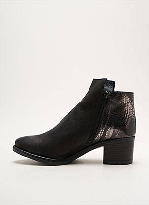 Botine/ghete material neted toc de 4 la 6 cm negru MYMA femeie