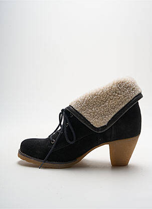 Botine/ghete cubanez toc de 4 la 6 cm negru LE TEMPS DES CERISES femeie