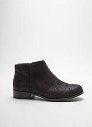 Botine/ghete țesătură satinată toc plat până la 3 cm negru MELLOW YELLOW femme