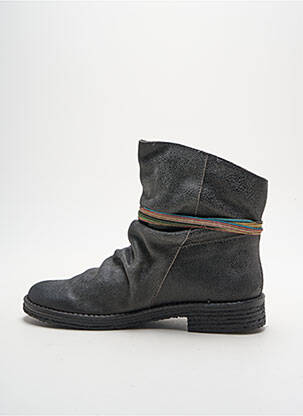 Botine/ghete material neted toc plat până la 3 cm gri FELMINI femeie