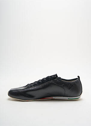 Adidași material neted vârf rotund negru FREDDY bărbat