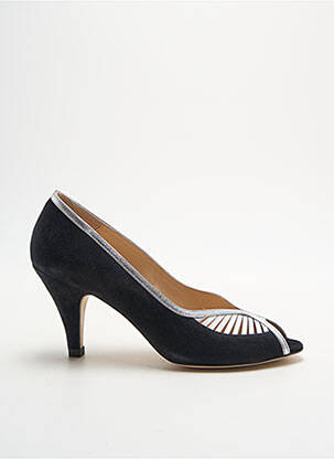 Pantofi cu toc nubuc toc de 4 la 6 cm argintiu PETITE MENDIGOTE femeie