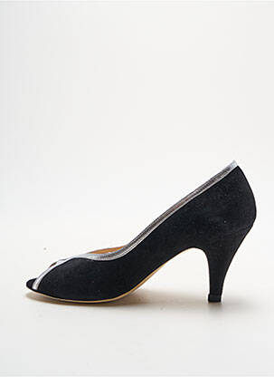 Pantofi cu toc nubuc toc de 4 la 6 cm argintiu PETITE MENDIGOTE femeie