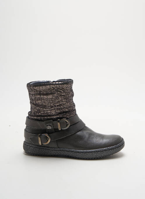 Botine/Ghete argintiu STONES AND BONES fată