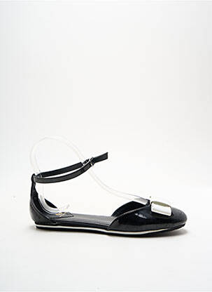 Sandale/pantofi decupați material neted toc plat până la 3 cm negru FORNARINA femeie
