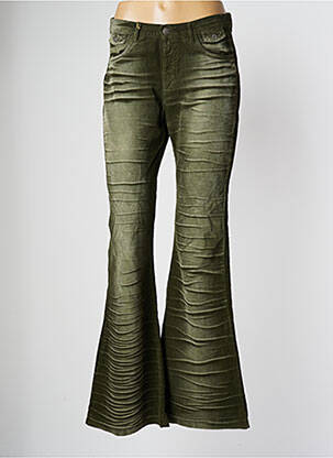 Pantalon evazat mărime normală mărime normală verde BE YOU K femeie