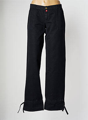 Pantalon drept țesătură poplin mărime normală negru BE YOU K femeie