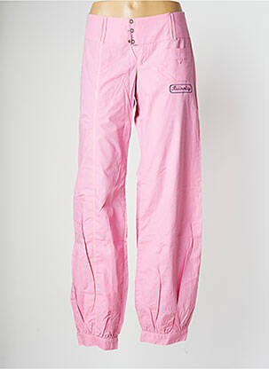 Pantalon drept țesătură poplin mărime normală roz BE YOU K femeie