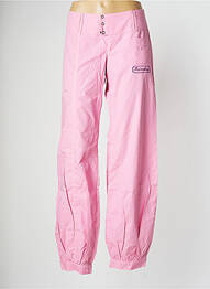 Pantalon drept țesătură poplin mărime normală roz BE YOU K femeie
