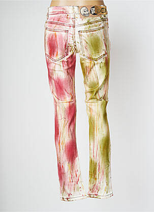 Blugi cu croială slim țesătură brută mărime normală verde CHEAP MONDAY femeie