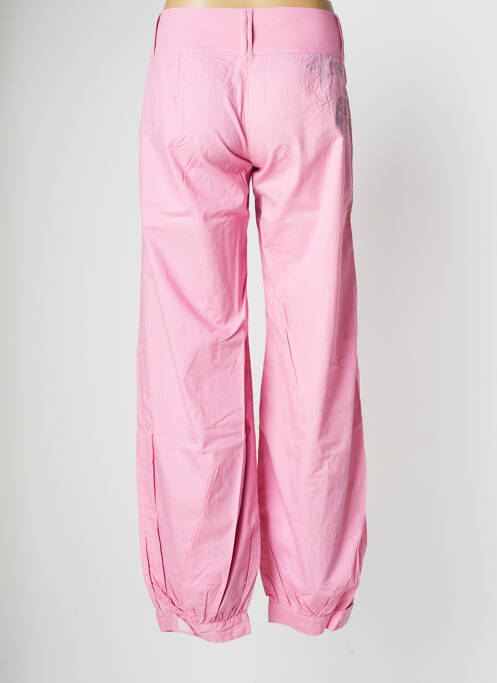 Pantalon drept țesătură poplin mărime normală roz BE YOU K femme