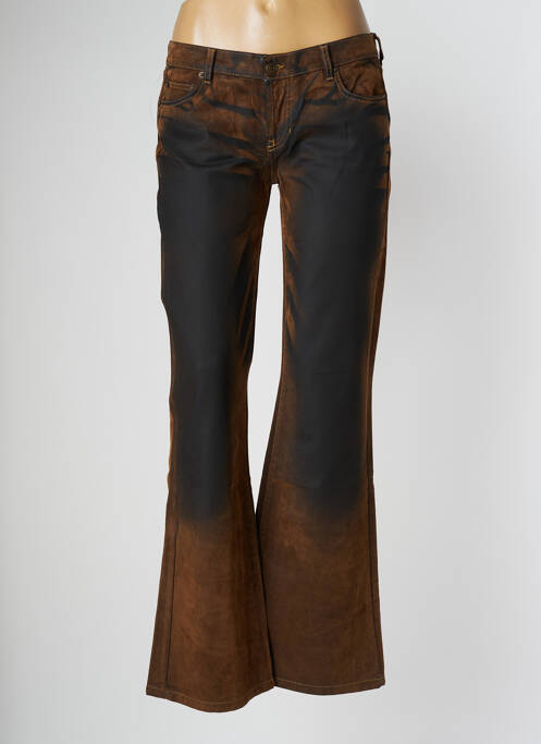 Blugi cu croială evazată maro CHEYENNE femeie