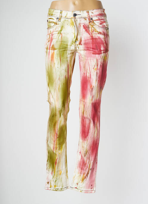 Blugi cu croială slim verde CHEAP MONDAY femeie