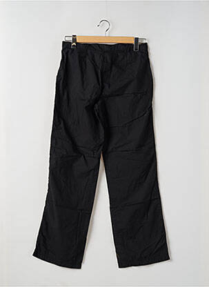 Pantalon drept țesătură poplin mărime normală negru DDP femeie