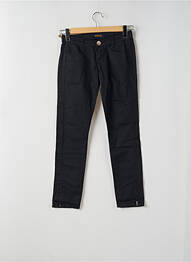 Pantalon 7/8 închidere cu fermoar sub clapetă cu nasturi talie joasă negru KILLAH femme