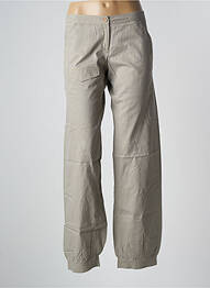 Pantalon 7/8 țesătură poplin talie joasă gri SESSUN femeie