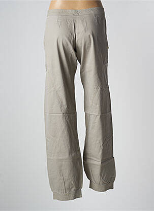 Pantalon 7/8 țesătură poplin talie joasă gri SESSUN femeie