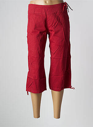 Pantalon trei sferturi roșu SESSUN femeie