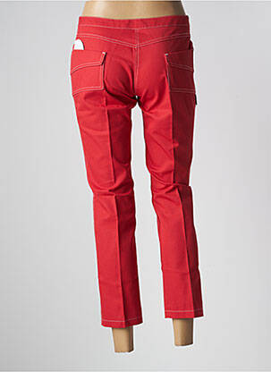 Pantalon 7/8 țesătură poplin mărime normală roșu TIM BARGEOT femeie