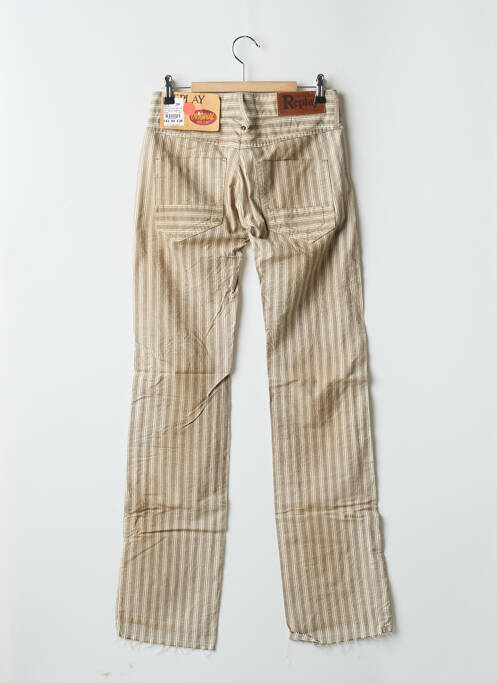 Pantalon slim bej REPLAY femeie