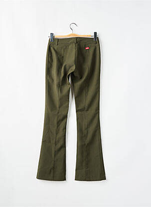 Pantalon evazat închidere cu fermoar sub clapetă cu cârlig talie înaltă verde MISS SIXTY femeie