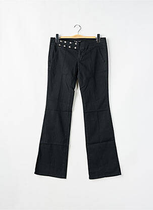 Pantalon evazat elasticitate talie joasă negru PHARD femeie