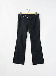 Pantalon evazat elasticitate talie joasă negru PHARD femme