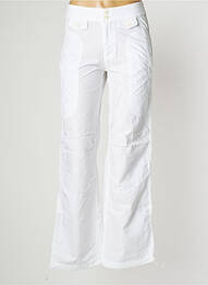 Pantalon drept țesătură poplin mărime normală alb LADY SOUL femeie