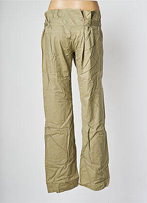 Pantalon drept țesătură poplin mărime normală verde LADY SOUL femeie
