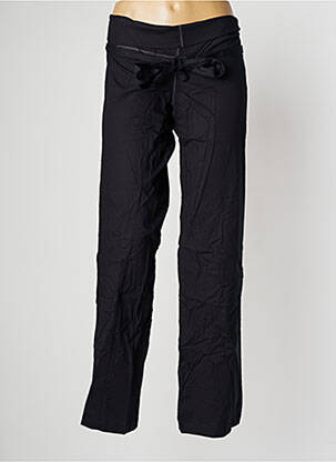 Pantalon drept țesătură poplin mărime normală negru LADY SOUL femeie