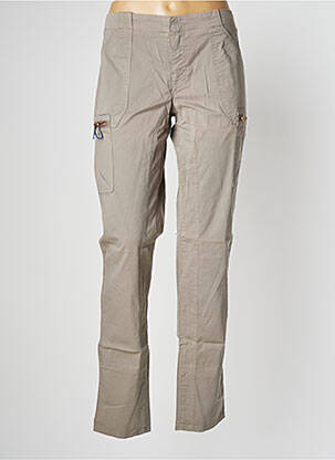 Pantalon cargo subțire mărime normală gri LEON & HARPER femeie