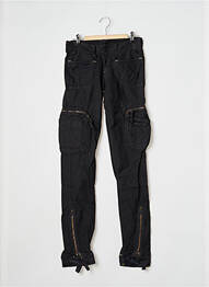Pantalon cargo buzunare mărime normală negru LE TEMPS DES CERISES femeie