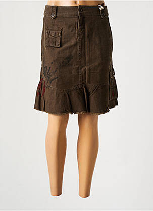 Fustă scurtă maro TEDDY SMITH femeie